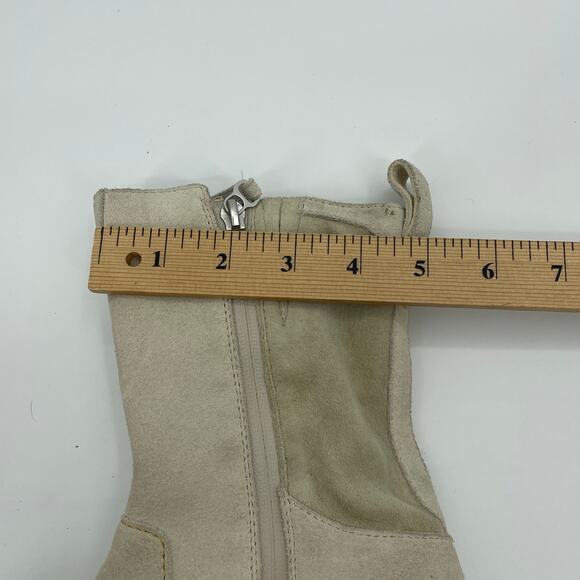 DECKERS X LAB KO-Z Chrysalis Boot Womens Size 7 Side Zip Suede Shearling Shoe - Picture 10 of 13